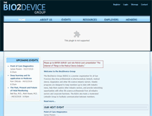 Tablet Screenshot of bio2devicegroup.org